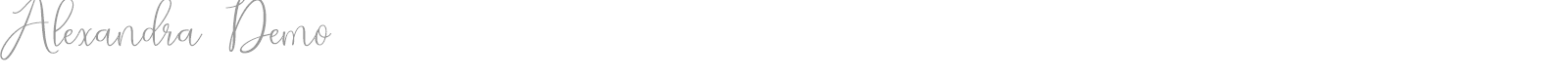 Alexandra font preview